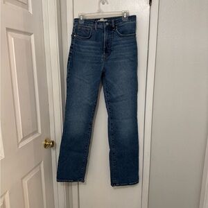 Madewell Women's Straight Leg Jeans - Blue